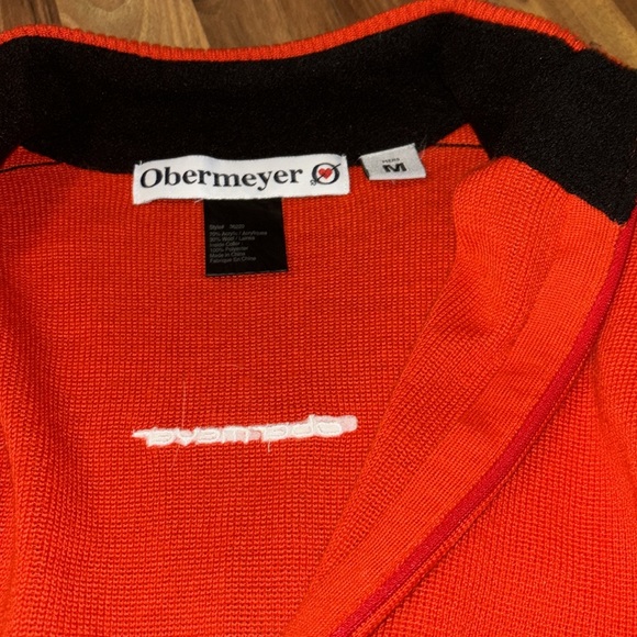 Obermeyer Red 1/4 Zip Ski Sweater - Size Medium - Picture 4 of 7
